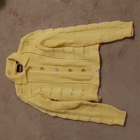 Pieces yellow cardigan size S - Picture 6 of 7